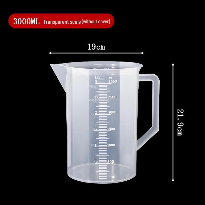 Food-Grade Plastic Measuring Cylinder with Scale