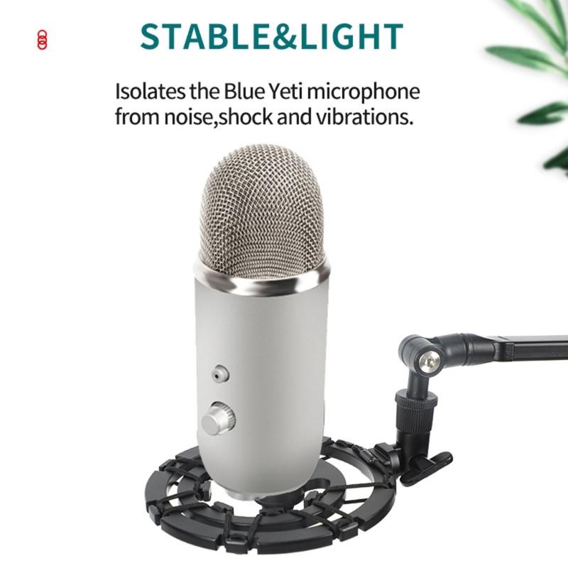 Ganzmetall-Kondensatormikrofon-Stoßdämpferhalterung, verstellbare Anti-Vibrations-Studiohalterung für professionelle Aufnahmen