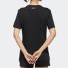 Adidas Neo Geometric Pattern Printed Round Neck Short Sleeve T-Shirt Women Tops Black FP7341