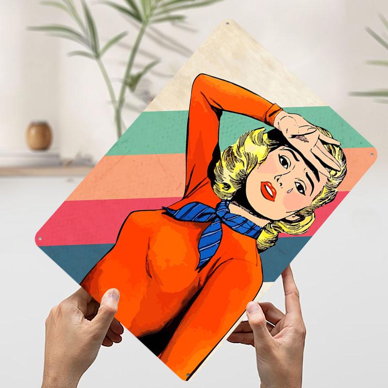 

FAINTING RAINBOW Metal Poster Customized Wall Art Retro Vintage Tinplate Signs for Decoration Living Room Decor Men Wand Deko 7.9x11.8In(20x30cm)