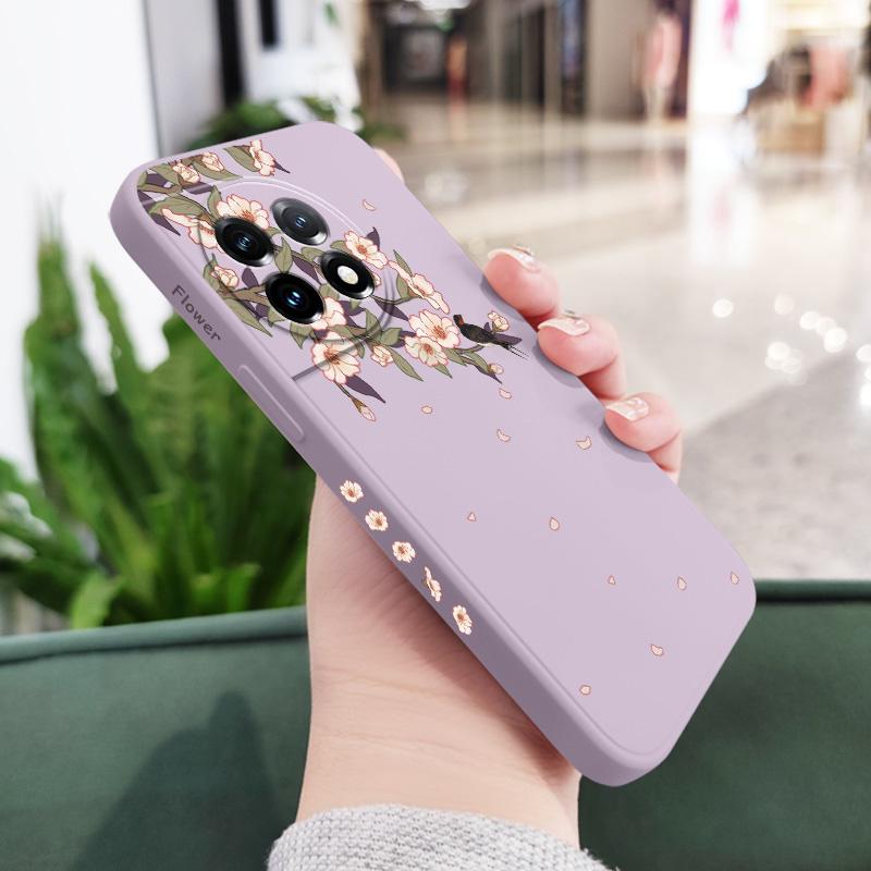 Fairy Dream Branch Phone Case For Oneplus 13 13R 12 12R 11 11R 10 10R 10T 9R 9RT 9 8T 8 7 7T Pro 5G Liquid Silicone Cover