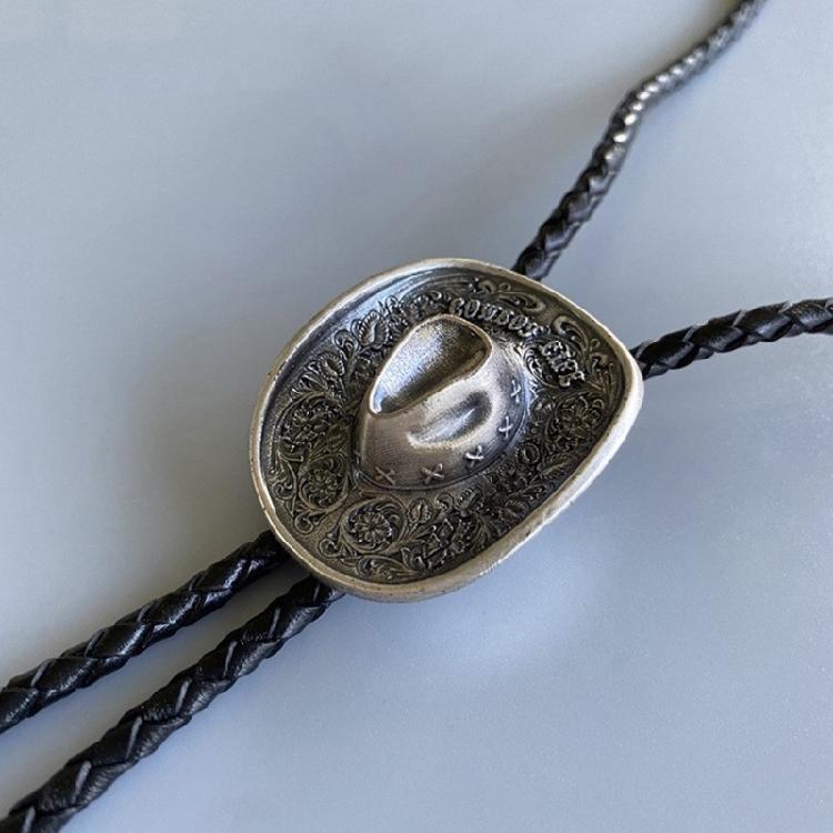Men Personality Neck Tie Original Styles Western Bolo Ties Leather Pendant Tie for Men's Fashion