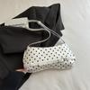 Vintage Polka Dot Color Block Women Fashion Single Shoulder Handheld Underarm Small Square Bag