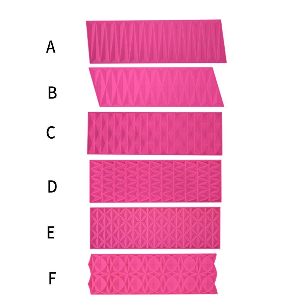 Rhombus Pattern Silicone Mould Fondant Resin Baking Pan Non-stick Cake Side Lace Mat Mold Heat-resistant Border Bakeware