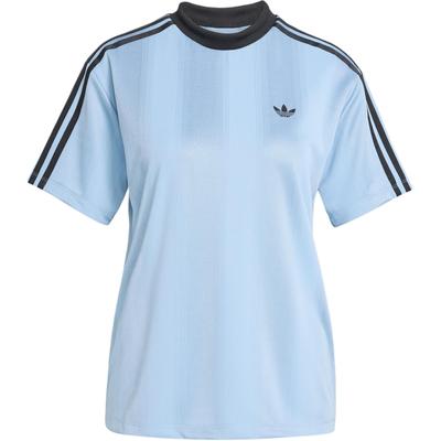 Originals Adicolor Jacquard Sportivo Casual Girocollo Manica Corta T-Shirt Donna Top Blu Fumo JV9644