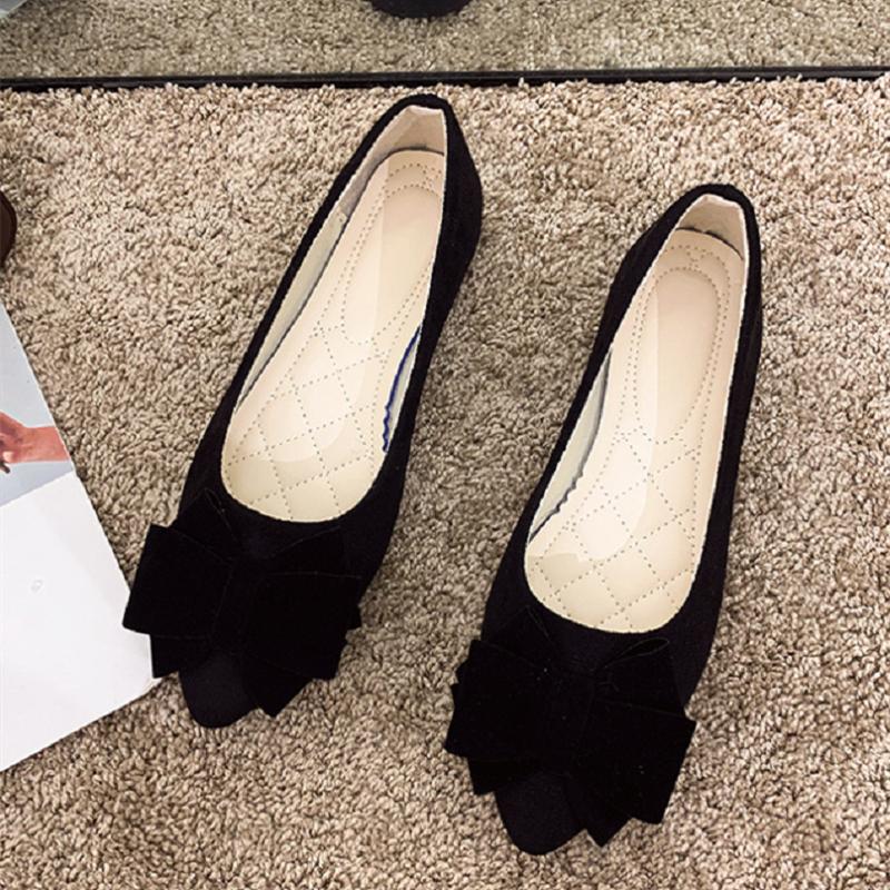 Damen-Schuhe, cool, leicht, mit Schleife, grün, flach, modisch, süß, Frühling, Sommer, Hotel, Arbeit, ga129