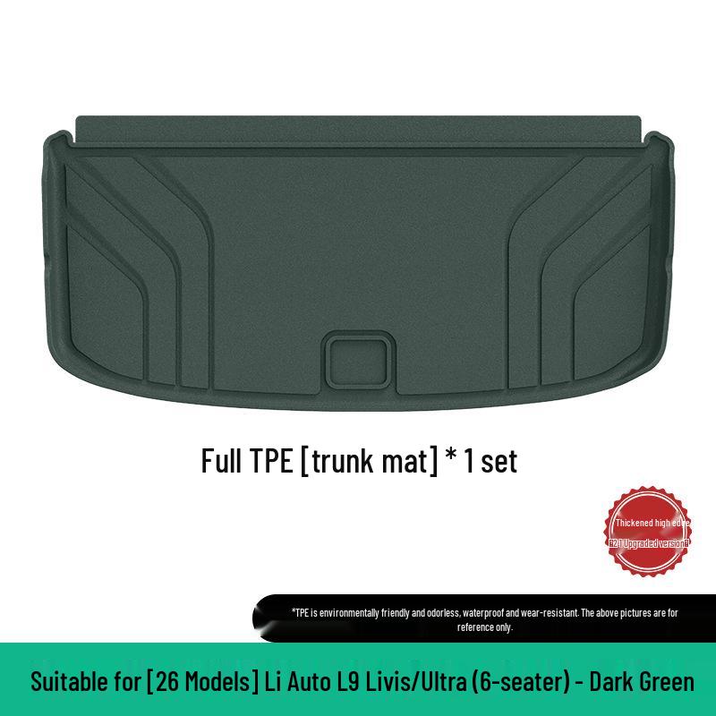 Eco-Friendly TPE Floor & Trunk Mats for 26 Li Auto L9 Livis/Ultra Models