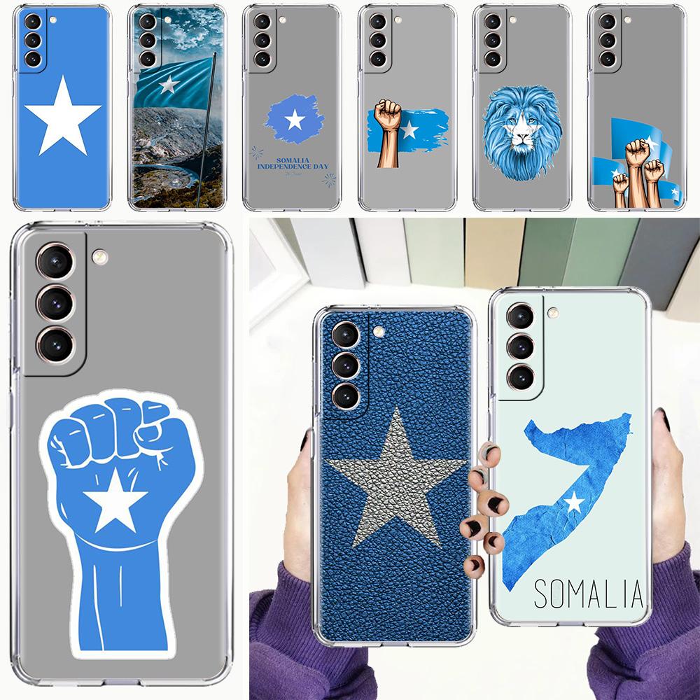 Phone Case For Samsung Galaxy S26 S25 S24 S23 S22 Ultra S20 S21 FE 5G Plus Soft Clear Cover Somali Somalia National Flag