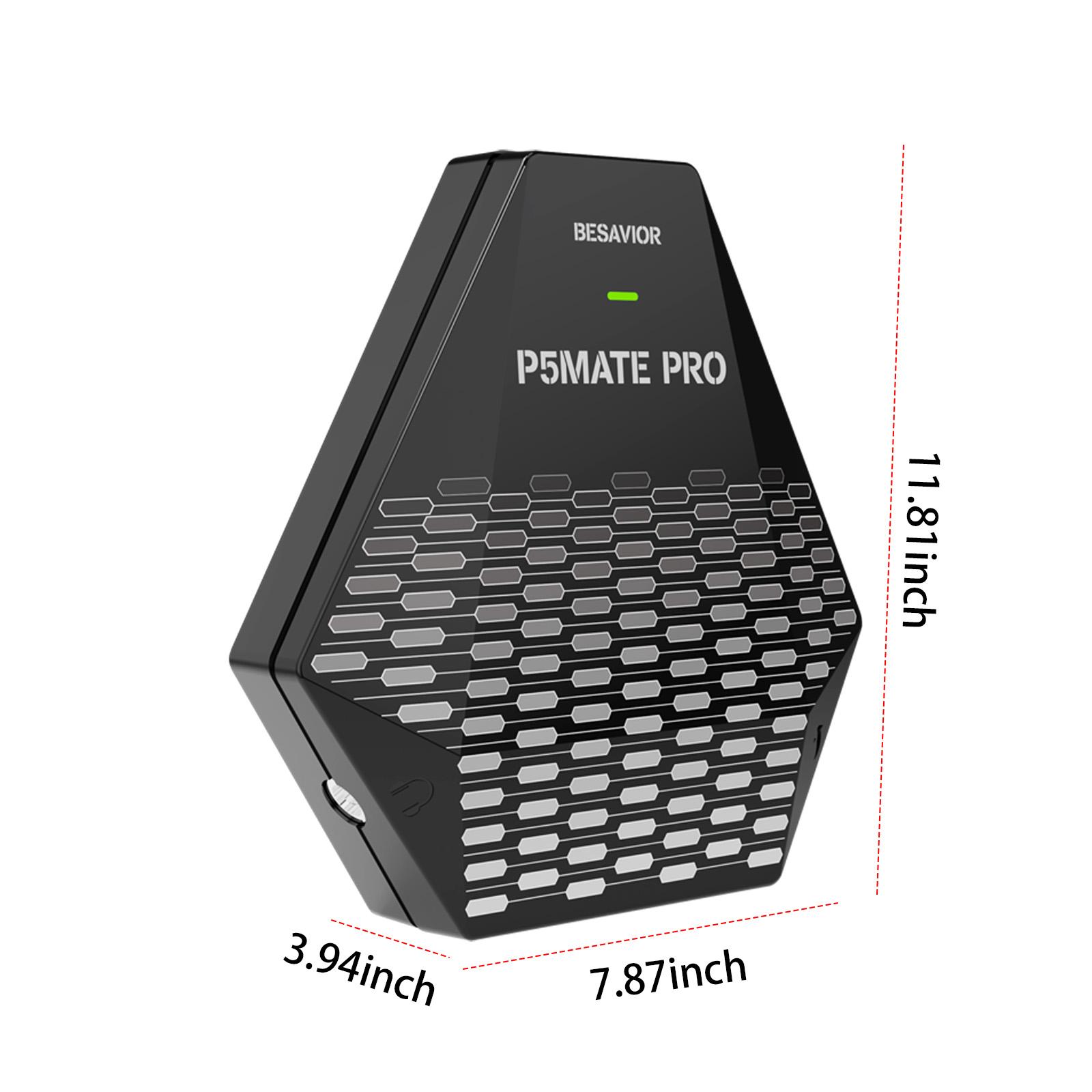 

Беспроводной Bluetooth-адаптер для PS5, 2-режимный USB Plug&Play, эмулятор P5Mate Pro, конвертер с функциями вибрации и адаптивными триггерами чёрный