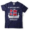 Men's Norwegian Flag Tee My Ancestors Were Vikings Norway T-Shirt
