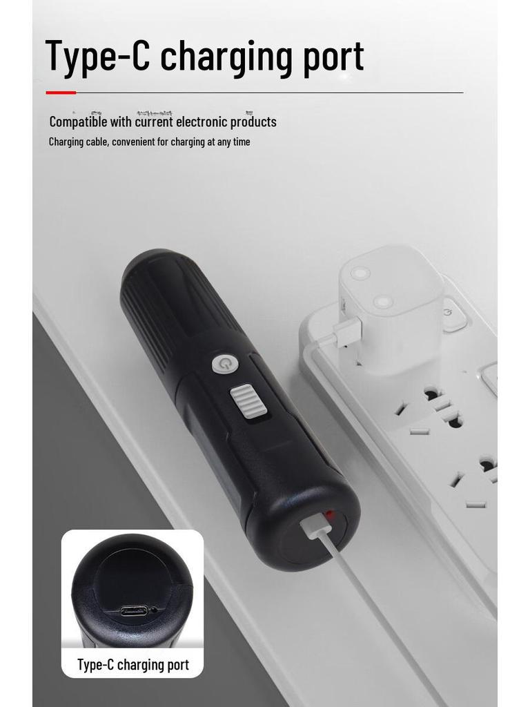 USB Rechargeable High-Torque Lithium Mini Electric Screwdriver Set
