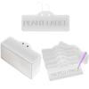 Metal Plant Labels: 100 Pcs  Waterproof Rust-Resistant Aluminum Garden Tags - 25° Tilt Design for Easy Reading Outdoor Plant Markers for Gardeners &