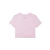Jordan Camiseta de Manga Corta Ajustada con Estampado de Letras para Mujer Tops Espuma-Rosa HM4903663