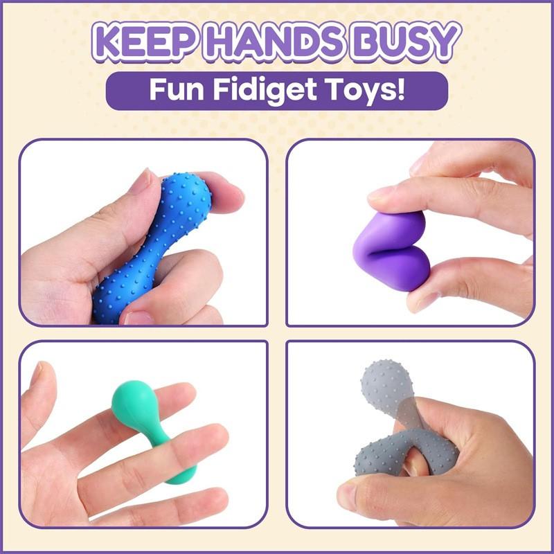 Latest Fidgeting Toys Adults Tactile Silicone Toys Fingertip Rotating Decompression Toy Finger Limit Edc Anti Stress   Toy