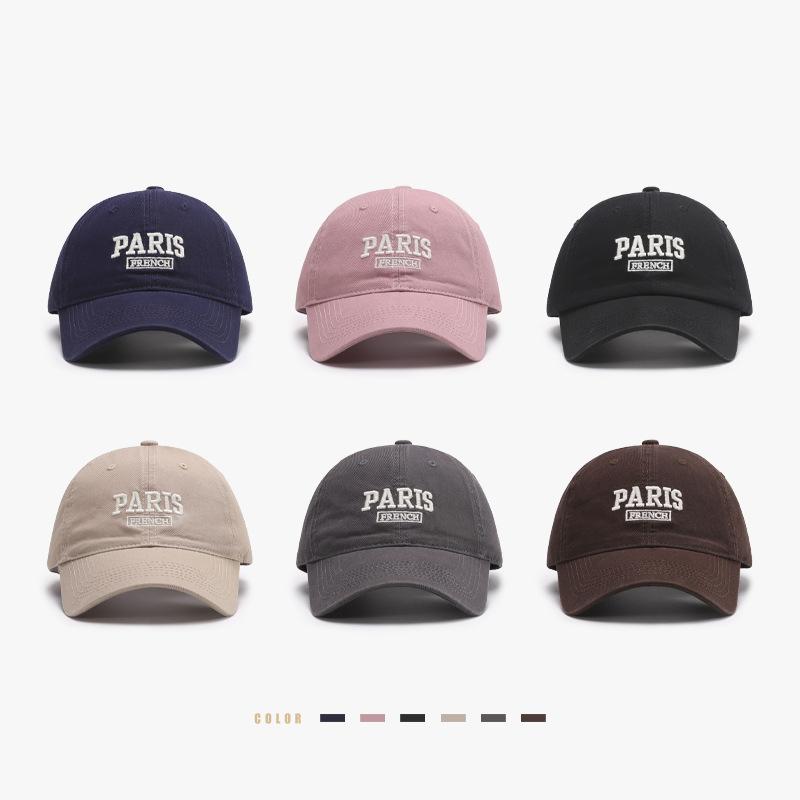 Koreanischer Stil Stickerei Buchstaben Baseballkappe Für Männer Frauen Pferdeschwanz Hüte Baumwolle Outdoor Einfacher Schirm Sommer Lässig Schirmmütze Neu
