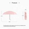 1PC Travel Umbrella With 6 Rib Reinforced  Compact Lightweight Strong Waterproof Folding Umbrellas