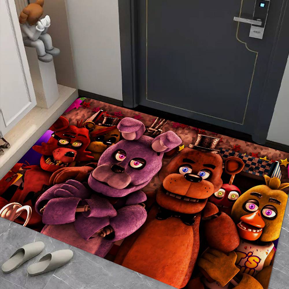 F-Fnaf F-Five-N-Nights-At-F-Freddys Anime Door Mat Anti-slip Absorb Water Long Strip Cushion Bedroon Mat Bedside Mats