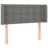VidaXL Tête de lit avec oreilles Gris foncé 83x16x78-88 cm Tissu3119177