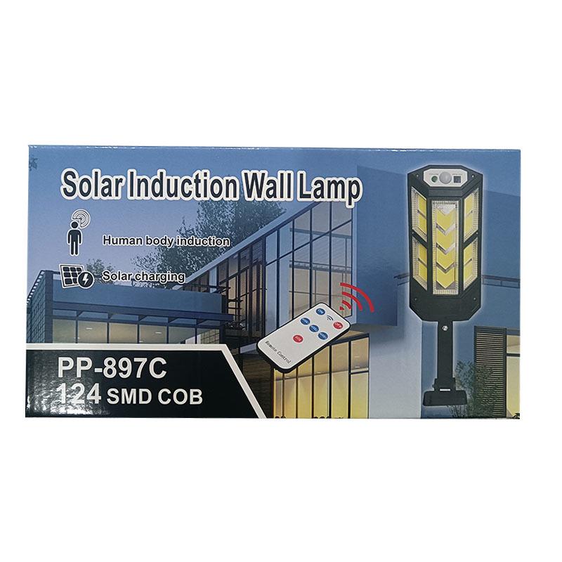 Outdoor Solar LED Wall Lamp with Remote and Motion Sensor