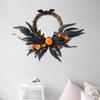 Wall Mounted Realistic Flower Wreath Eye Catching Garlands for Halloween Enthusiasts Door Hangings Party Essential