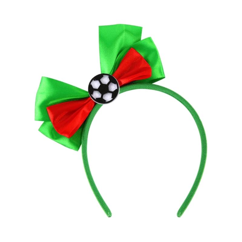 Teen Soccer Bowknot Shape Headbands Woman Student Cheerleading Game Gatherings Hairband Plastic Carnivals Hair Hoop