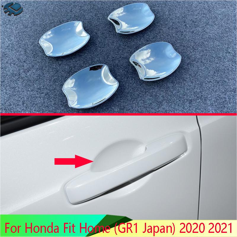 For Honda Fit Home (GR1 Japan) ABS Chrome Door Handle Bowl Cover Cup Cavity Trim ert Catch Molding Garnish