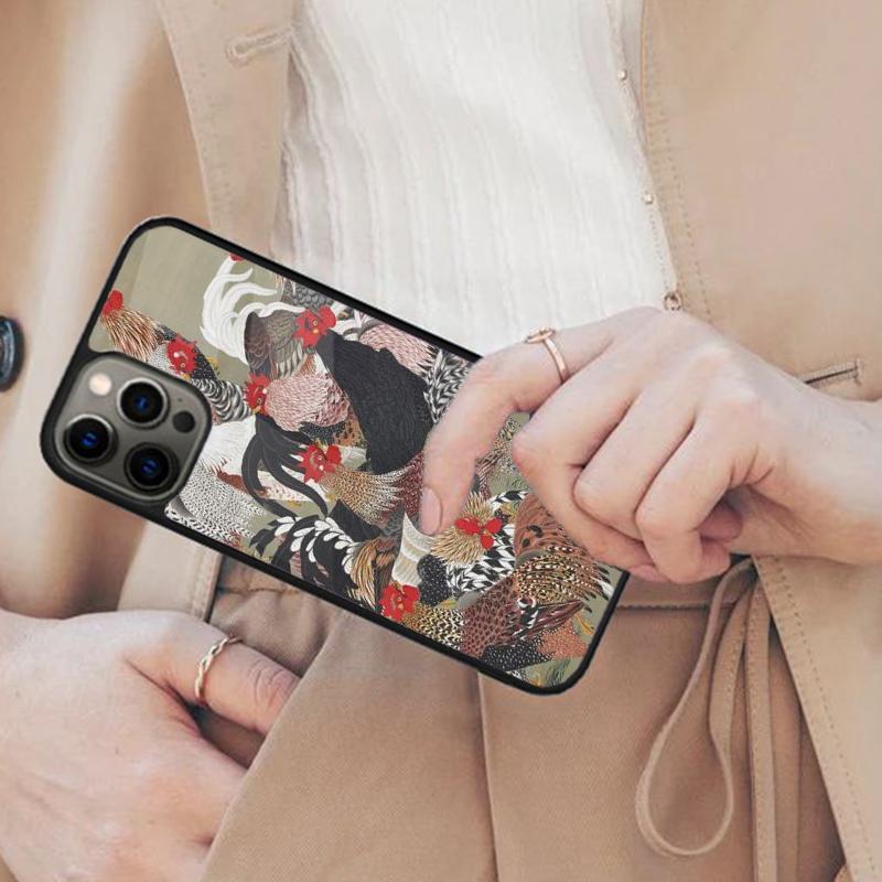 Cock Rooster Chicken Magnetic Phone Case For APPLE iPhone 17 Air 16 14 13 12 Pro Max 15 Plus Wireless Charge With MagSafe Cover