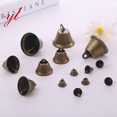 Bronze Retro Horn Bell Pendant for DIY Holiday Decoration