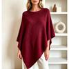 Damen Faux Kaschmir Fledermausärmel Umhang Schal Pullover - Herbst/Winter 2026 Kollektion