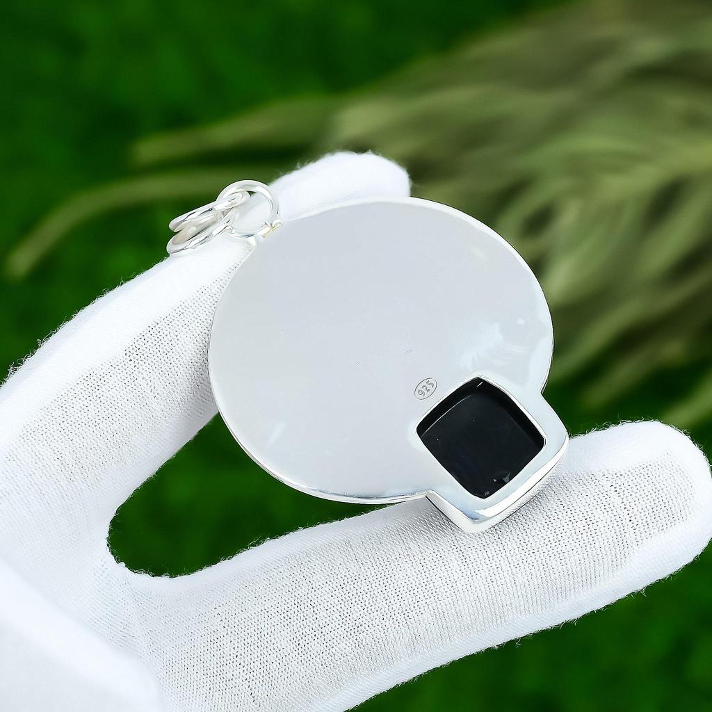 Friendship Day Sale Sardonyx Stone 925 Silver Art Deco Birthday Pendant Jewelry