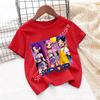 Kpop Childrens T Shirt Cartoon Graphic Short Sleeve Summer Comfortable Top Funny Gift for Fans Harajuku TShirts Girls Clothes