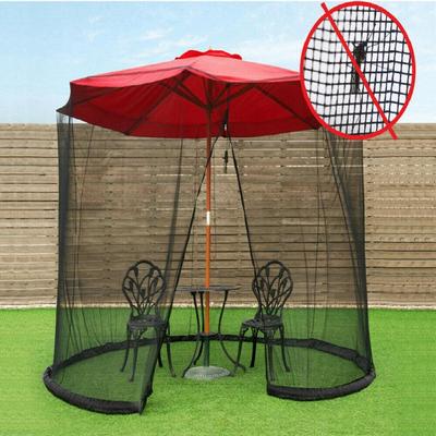 Patio Umbrella Cover Netting Screen for Patio Table Umbrella, Zippered Mesh