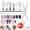 Katzenauge Nagel Magnet Werkzeug Y-Form Herz Magnetische Platte Nagelkunst Magnet für Katzenauge Gel Polish