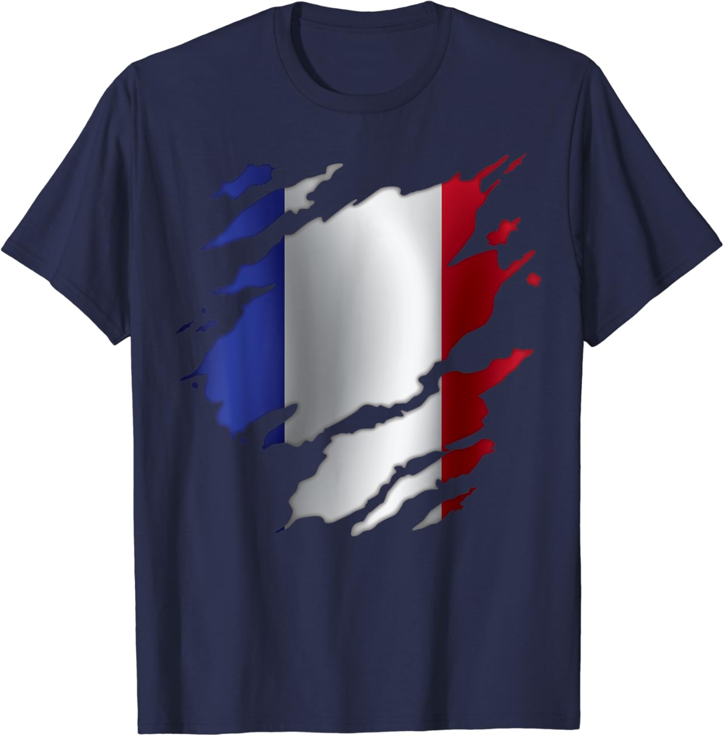 

France French Flag Heritage T-Shirt Short Sleeve Casual 100% Cotton Shirts 4XL