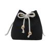 Chic Canvas Bucket Bag For Women Stylish And Casual For Daily Commuting Needs