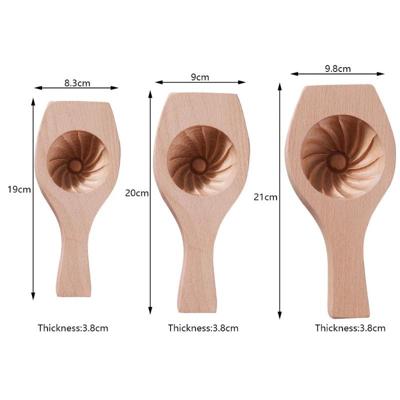 New Solid Wood Hand Made Stuffed Bun Pattern Mantou Mold Is Suitable for Novices To Make Hand Made Steamed Bun Pasta