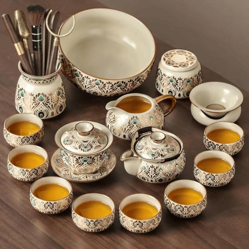 Ru Kiln Ceramic Kung Fu Tea Set
