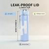 1PC Hi Simple Letter Text Art Print 750ml Color Plastic Sports Water Bottle Leakproof Flip Straw Lid Suitable for Sports Office Home Use