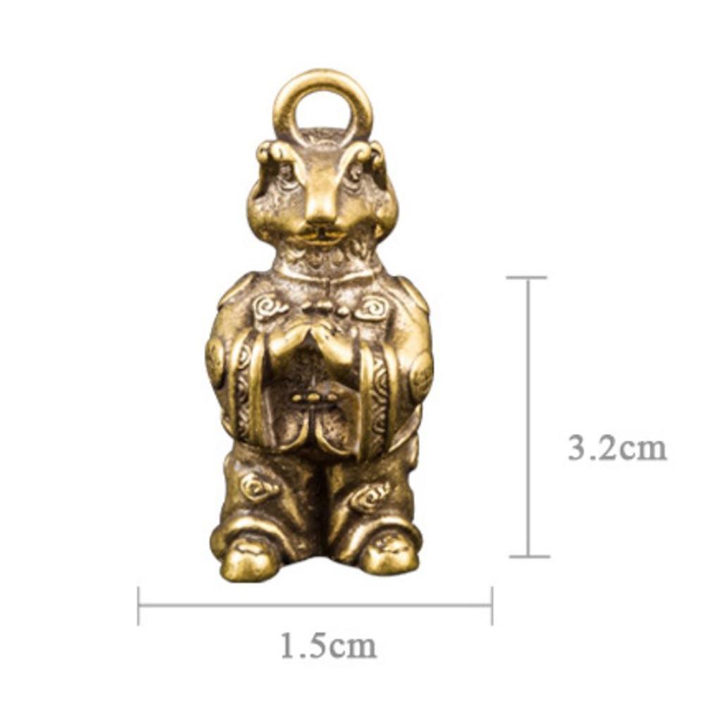 Antique Copper Animal Sculpture Vintage Brass Ornaments Handcrafted Statue