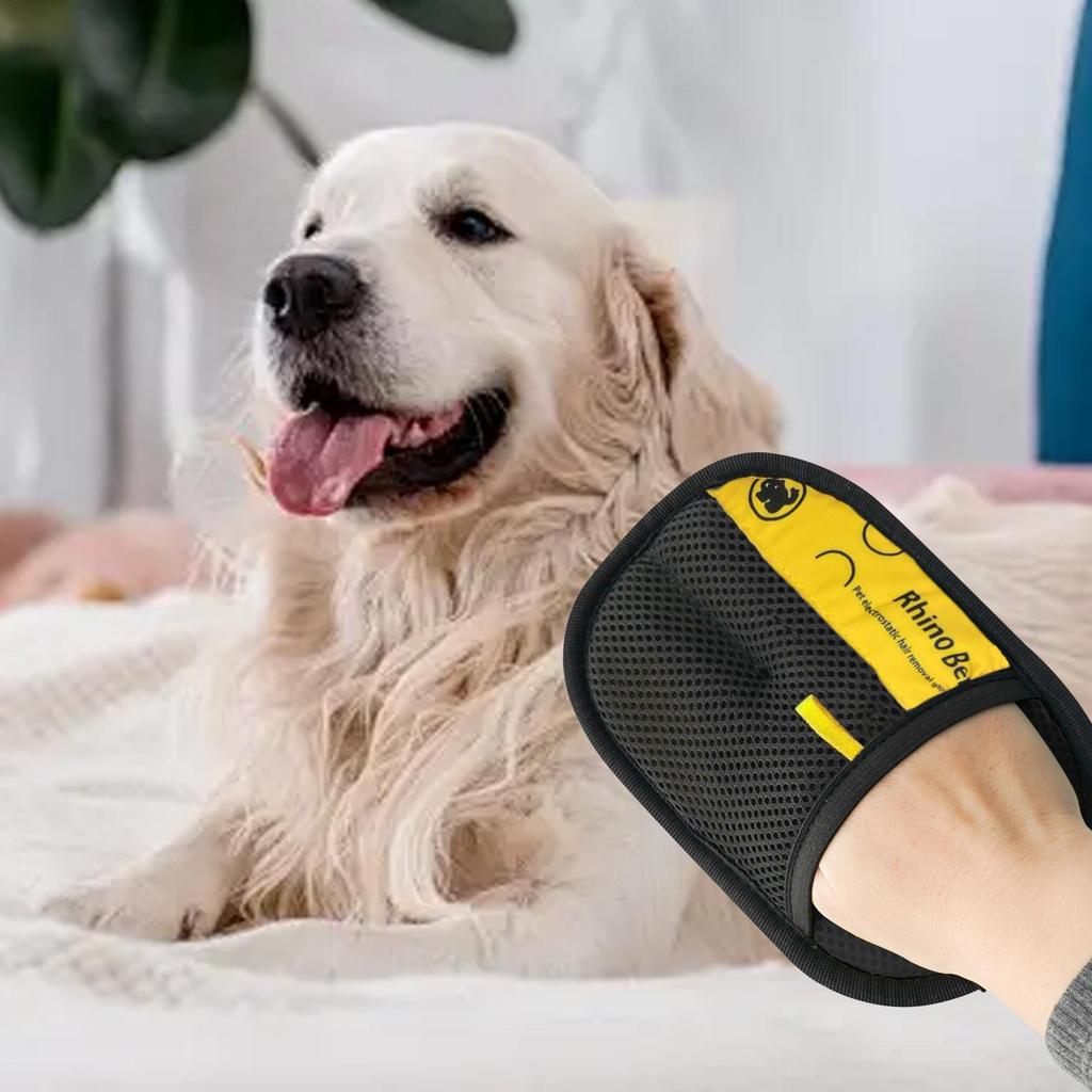 Cat Hair Remover Glove Double Sided Cat Grooming Glove Reusable Grooming Brush Dog Cleaning Supplies Shedding Mitt for Clothing