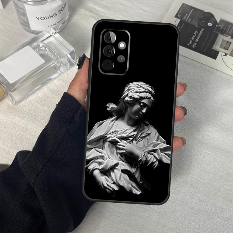Greek Aesthetics Plaster statue Case For Samsung Galaxy A14 A24 A34 A54 A51 A71 A13 A23 A33 A53 A73 A12 A22 A32 A52 Coque