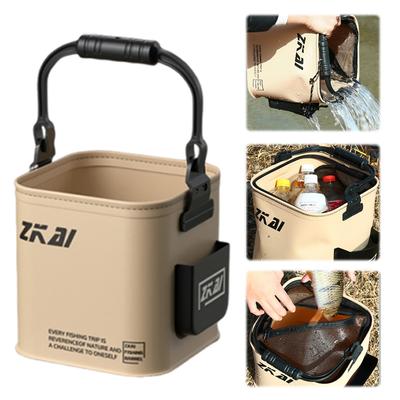 Fishing Water Pail with Handle Outdoor Camping Bucket Live Fish Bucket for Camping Fishing Hiking
