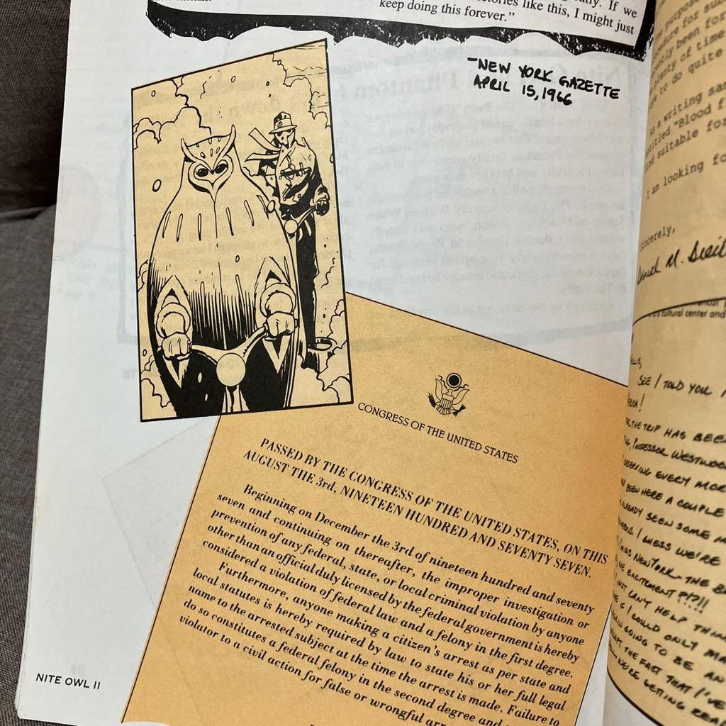 [USED] Watchmen Role Playing Game Sourcebook Rorschach American Comics