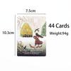Jahreszeiten der Hexe Imbolc Orakel Tarot Brettspiel 44 Karten für Spirituelle Führung 10,4*7,3cm