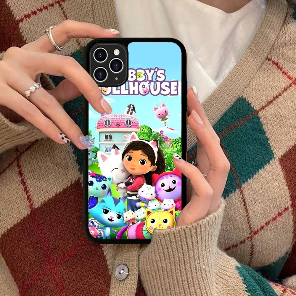 Cute G-Gabbys D-Dollhouse Phone Case For IPhone 17 16 Pro Max 11 12 13 14 15 Hard PC+TPU Bracket Back Cover iPhone 11