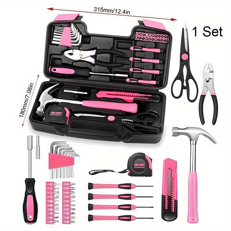1 Set Home Garage Office College Dormitory Use Original 39 Piece General Household Tool Set Storage Case with Essential Hand Tools