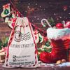 Gift Bag Burlap Bags with Drawstring Christmas Storage Cotton Wrapping Ornaments