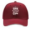 Gorra de esponja de impresión OPA tendencia de moda casual ligera transpirable cómoda tamaño ajustable unisex gorra de béisbol sándwich