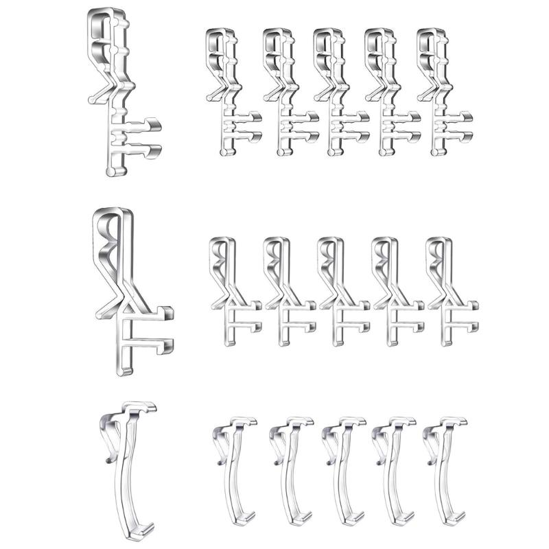 

18Pcs Curtain Clips Venetian Blind Clip Plastic Valance Clip Window Blind Clips 1