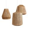 Colourful Bonbon pendant light Retro Hemp Rope Pendant lamp for Living Room bedroom Restaurant Japanese Rattan Wood woven lamp
